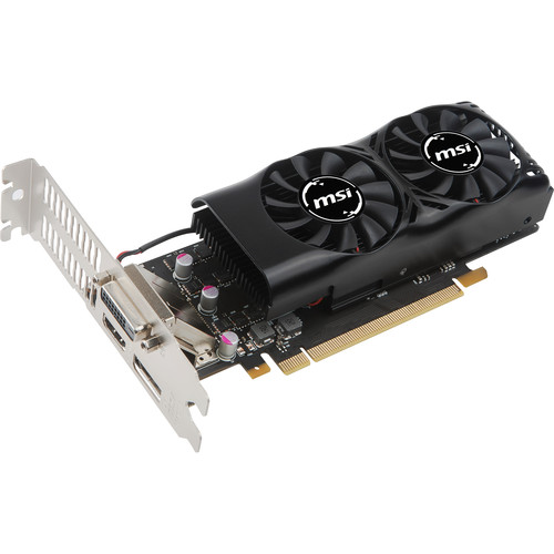 MSI GeForce GTX 1050 2GT Low Profile 2GB GDDR5 Graphics Card + Free Shipping and no tax at B&H Photo $108.99 AR