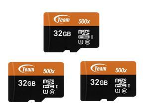 $12.49 3-pack Team 32GB microSDHC UHS-I/U1 Class 10 Memory Card with Adapter, Speed Up to 80MB/s NewEgg.com free shipping