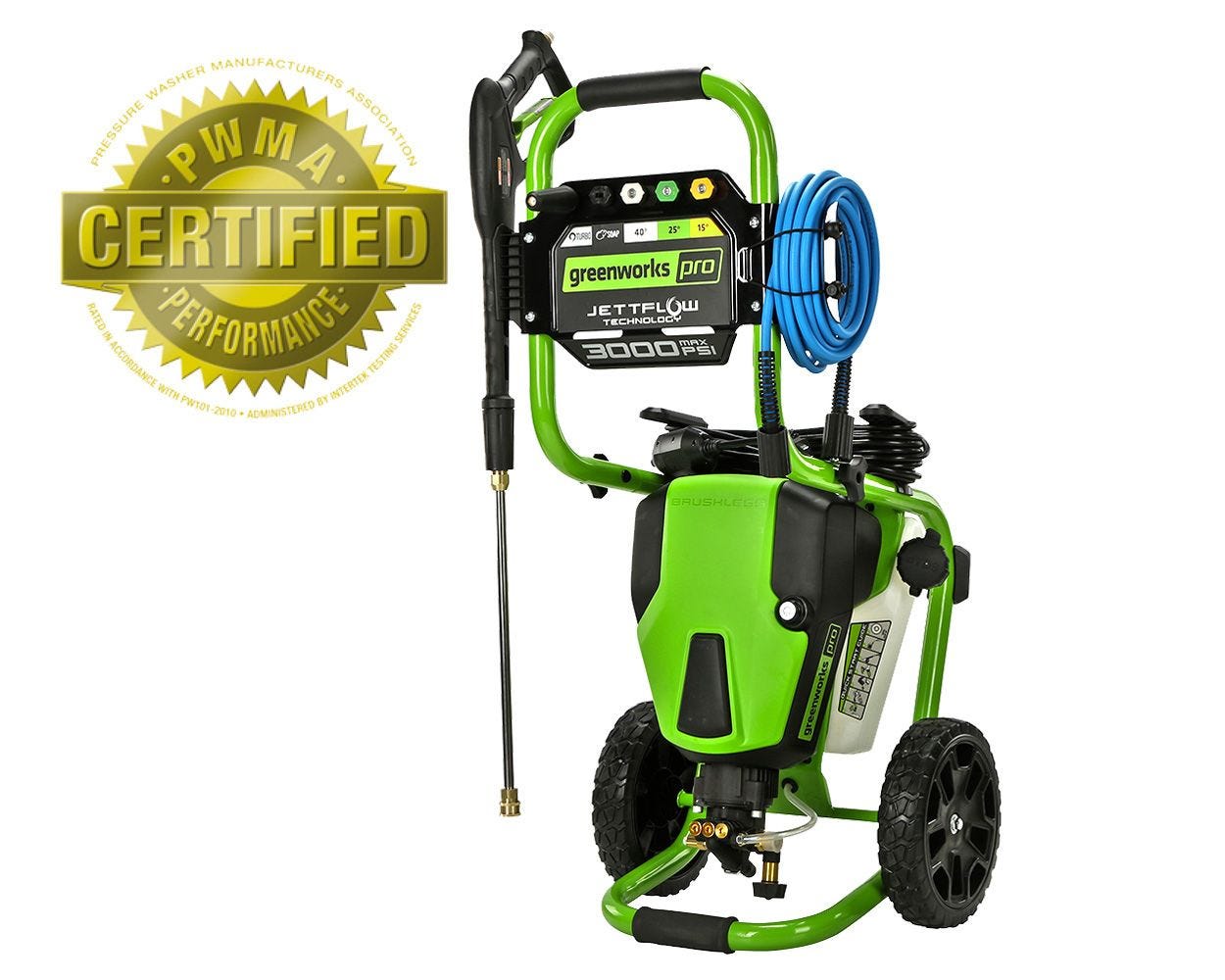 GreenWorks Pro 3000-PSI Brushless 2.0GPM Electric Pressure Washer $270 + Free S/H