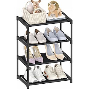4-Tier Autonomier Stackable Narrow Shoe Rack (16.3" Wide) $7.99 + Free Shipping w/ Prime or on orders $35+