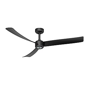 52" TALOYA I3 Series Ceiling Fan w/ Dimmable 3CCT LED Light & Remote (Black/Walnut) $29 + Free Shipping