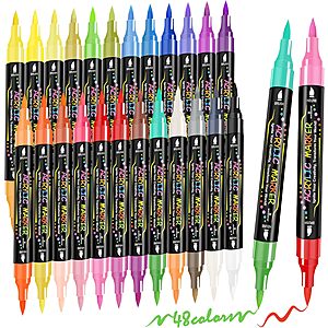 24-Ct WINSONS Dual Tip Acrylic Paint Pens Markers
