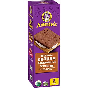 8-Oz Annie's Organic S'mores Graham Sandwich Cookies $3.90 w/ S&S