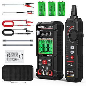 KAIWEETS 3-in-1 Digital Multimeter, NCV Detector &amp; RJ45/RJ11 Cable Tester Kit $19.99 + Free Shipping w/ Prime or on $35+