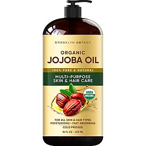 16-Oz Brooklyn Botany Cold-Pressed Organic Jojoba Oil $9.44 w/ S&amp;S + Free Shipping w/ Prime or on $35+