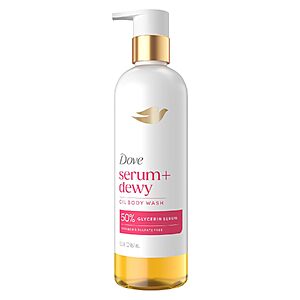 15.3-Oz Dove Serum+ Dewy Shower Oil Body Wash (Coconut & Geranium Oil) $8.55 w/ S&S