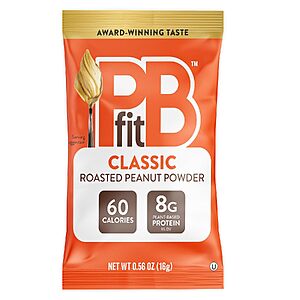 30-Count 0.56-Oz PBfit Classic Peanut Butter Powder Single Serving Packets $10.34 ($0.43 Each) w/ S&S + Free Shipping w/ Prime or on $35+