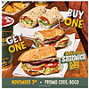 Potbelly Sandwich Works - BOGO sandwich 11/3 only