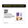 Dollar General in-store - 20% off Darden, Bloomin/Outback, Academy Sports + Outdoors, Bath & Body Works, October 8th only