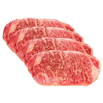 A4 Wagyu Center Cut New York Strip Steaks, 12 oz, 4-count ...