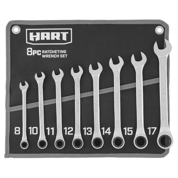 HART 7- or 8-Piece Metric Ratcheting Chrome Vanadium Wrench Set with Tool Pouch ~ $20 @ Walmart.com