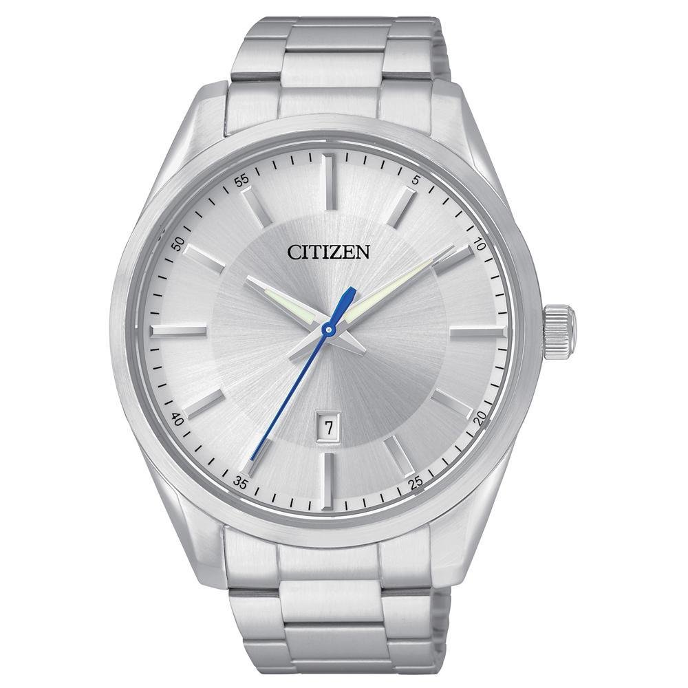 Citizen Quartz Mens Watch, Stainless Steel, Classic, Silver-Tone (Model: BI1030-53A) $106.95