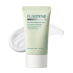Fusidyne Derma Trouble Zinc Sunscreen SPF 50+, No White Cast, 50ml $17.5