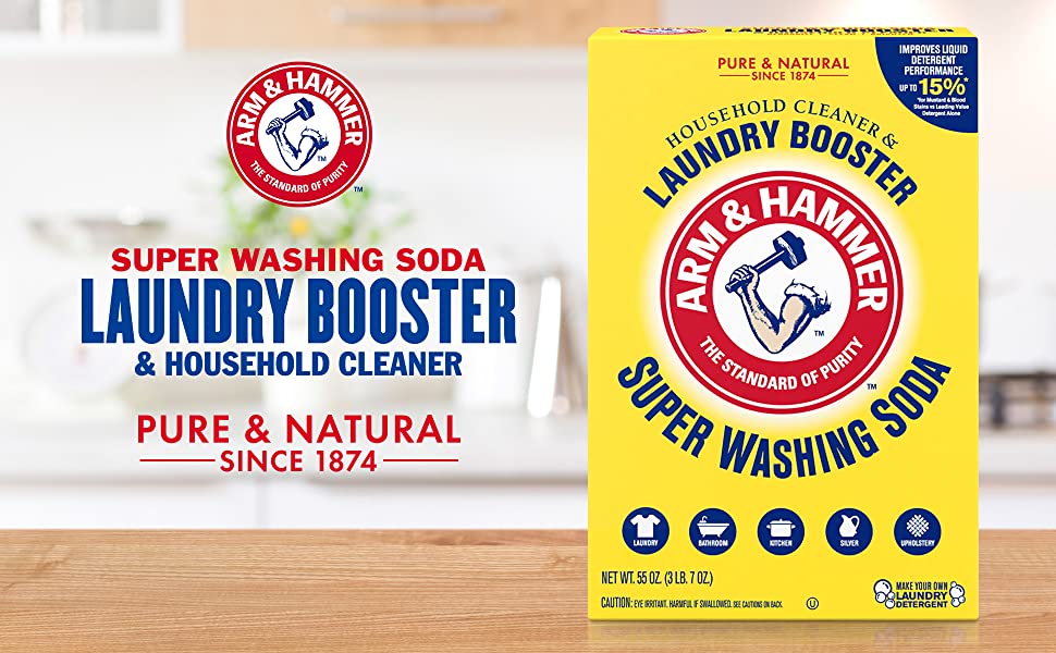 Arm & Hammer Super Washing Soda Detergent Booster & Household Cleaner, 55oz Amazon S&A $3.50