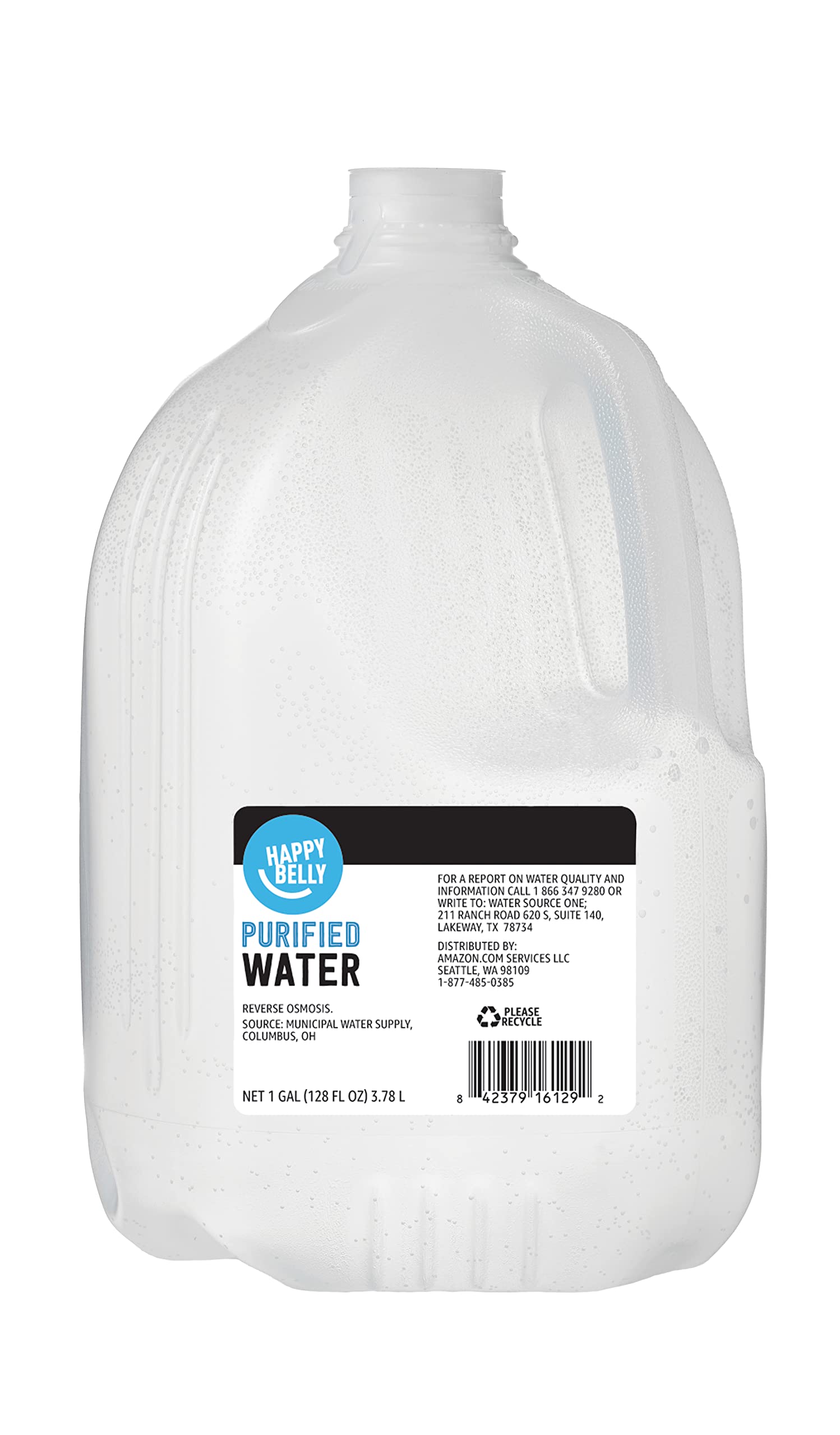 1 gallon of Happy Belly Purified Water DELIVERED $1.30