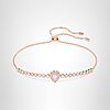 Swarovski One Bracelet, Heart, Pink, Rose Gold-Tone Finish
