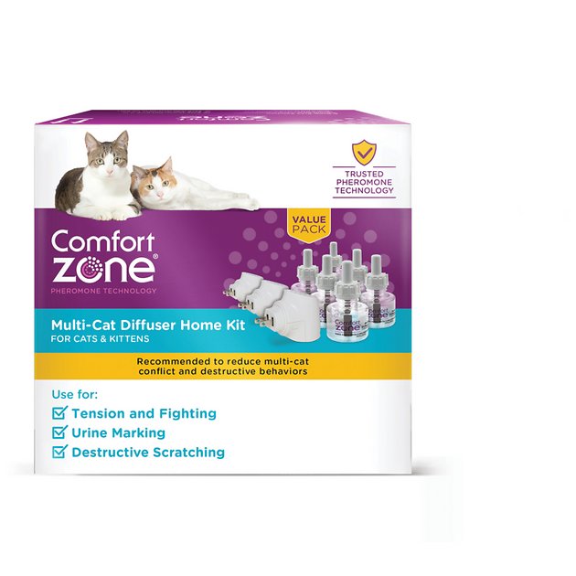 Comfort Zone 2x Pheromone Diffuser Kit For Cats 3 Diffusers 6