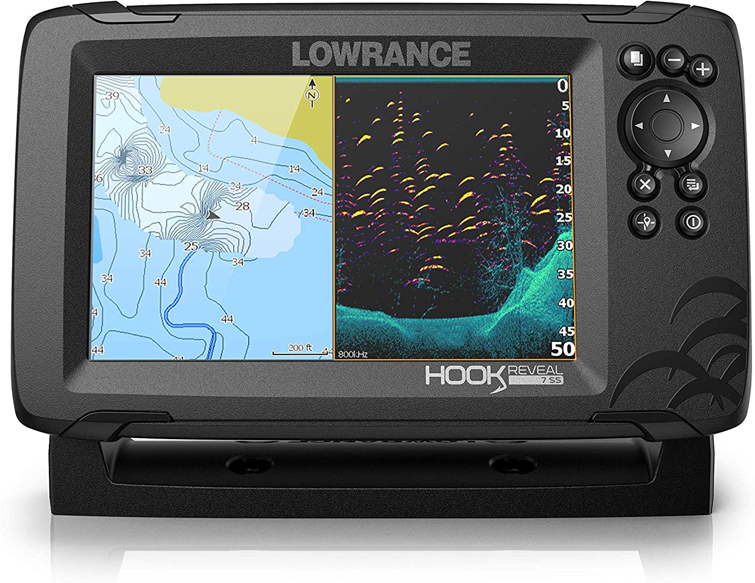.com: Lowrance HOOK Reveal 7x SplitShot - 7-inch Fish Finder with  SplitShot Transducer, GPS Plotter : Electronics $219.98