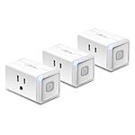 Kasa Smart Plug HS103P3, Smart Home Wi-Fi Outlet Works with Alexa, Echo, Google Home &amp; IFTTT, No Hub Required, Remote Control,15 Amp,UL Certified, 3-Pack , White - Amazon - $19.99
