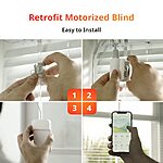 SwitchBot Blind Tilt Motorized Blinds - Smart Electric Blinds with Bluetooth Remote Control, Solar Powered, Light Sensing Control - Amazon $49.99