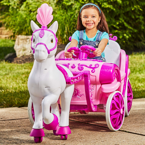 Disney Princess Royal Horse and Carriage Girls 6V Ride-On Toy by Huffy - $99 + Free 2-day shipping