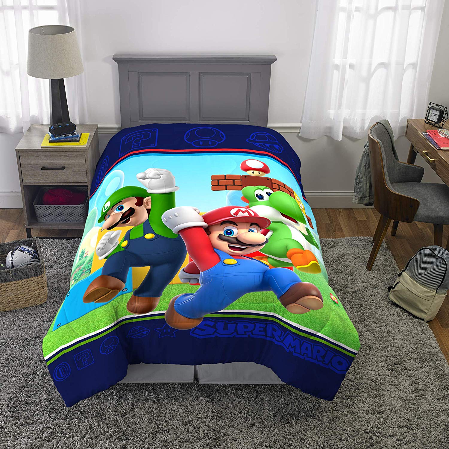 Franco Super Mario Reversible Comforter Twin Slickdeals Net
