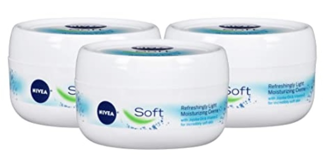 3-6.8 Oz Jars NIVEA Soft, Refreshingly Soft Moisturizing Cream $4.04