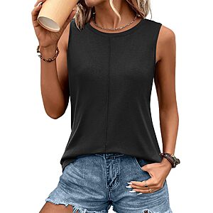 Women’s Sleeveless High Neck Tank Top $3.99 – Casual Summer Top