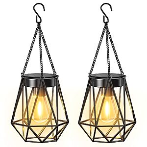 2-Pack Kooper Waterproof Metal Hanging Solar Lanterns $11.99 ($5.99 Each) + Free Shipping w/ Prime or on $35+
