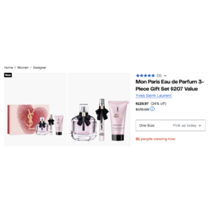 Mon Paris Eau de Parfum 3-Piece Gift Set $207 Value $129.97