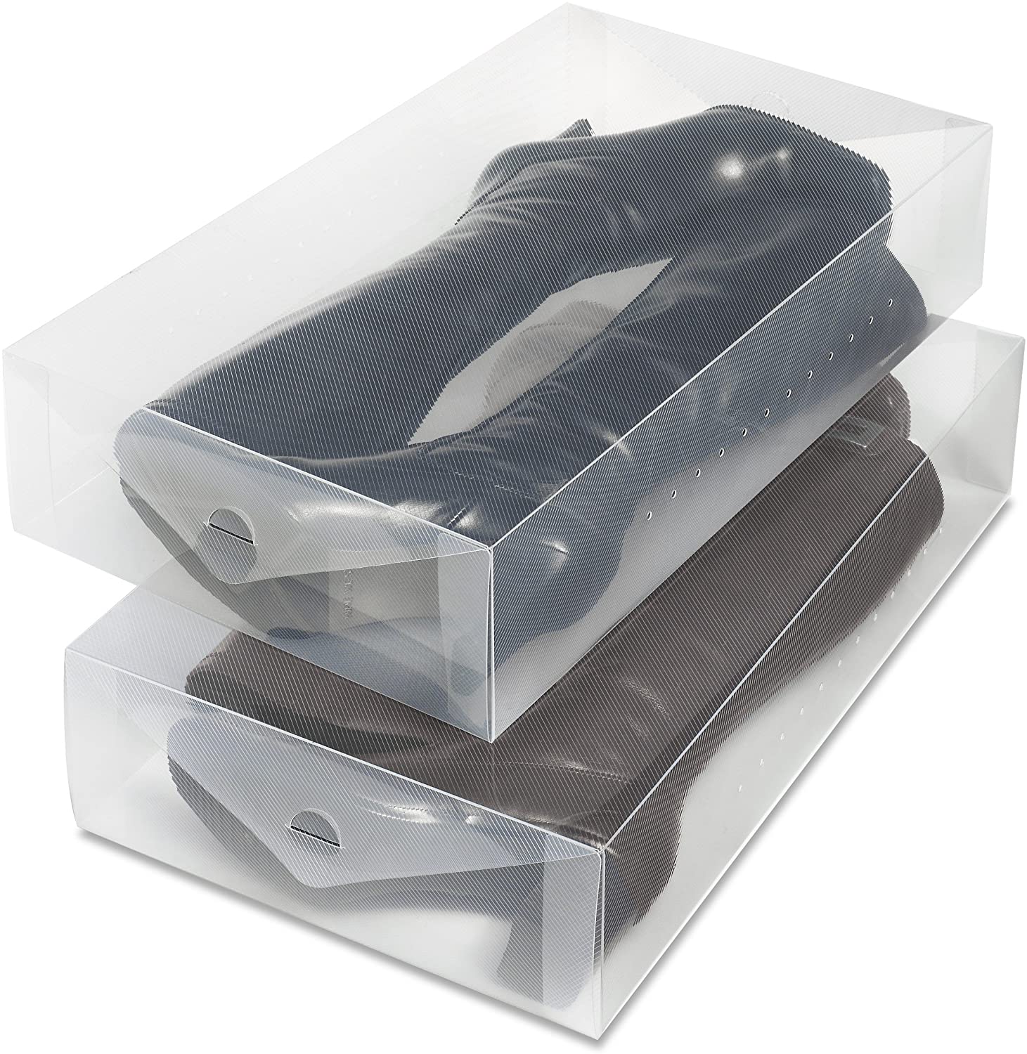 2-Count Whitmor Clear Vue Heavy Duty Stackable Boot Box $3.12 + Free S&H w/ Prime or $25+