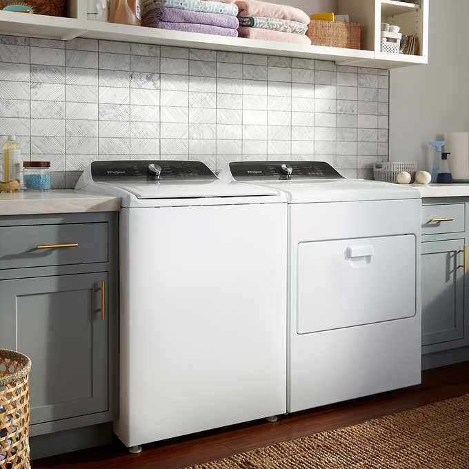 Costco Whirlpool 4.6 cu ft Washer & 7.0 cu ft Electric Dryer + 300