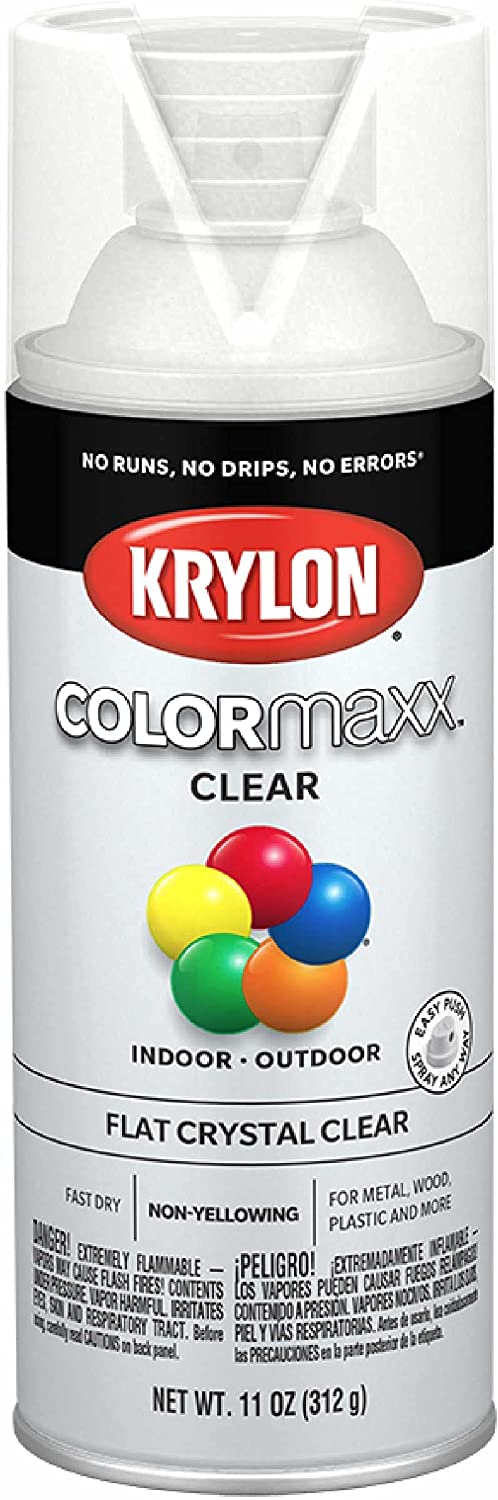 11oz Krylon COLORmaxx Acrylic Clear Finish (Flat Crystal Clear) $2.99 + Free S&H w/ Prime or $25+