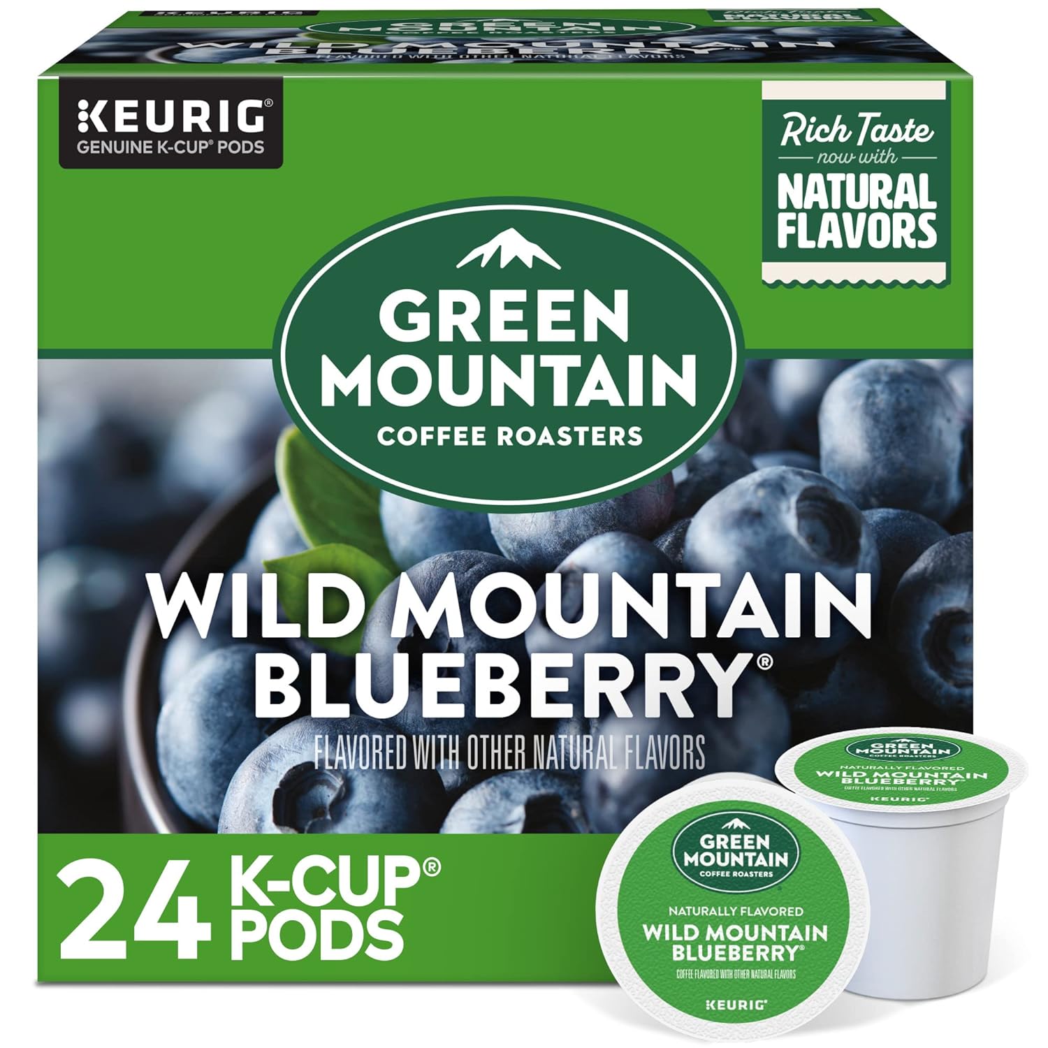96-Ct Green Mountain Coffee Keurig K-Cup Pods (Wild Mountain Blueberry) $28.49 w/ S&S + Free S&H w/ Prime or on $35+