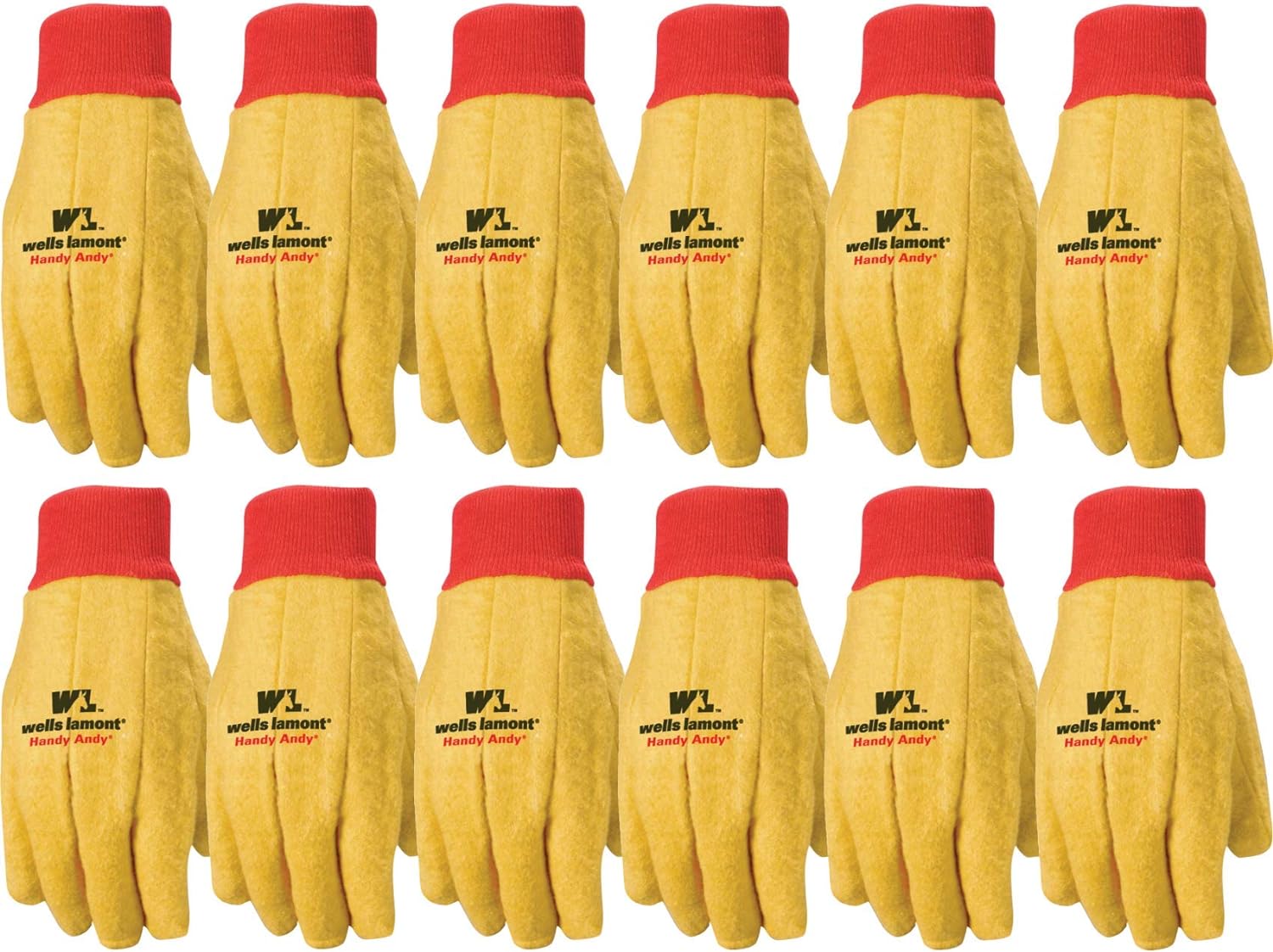 12-Pairs Wells Lamont Work Gloves (Large) $8.74 + Free S&H w/ Prime or $35+