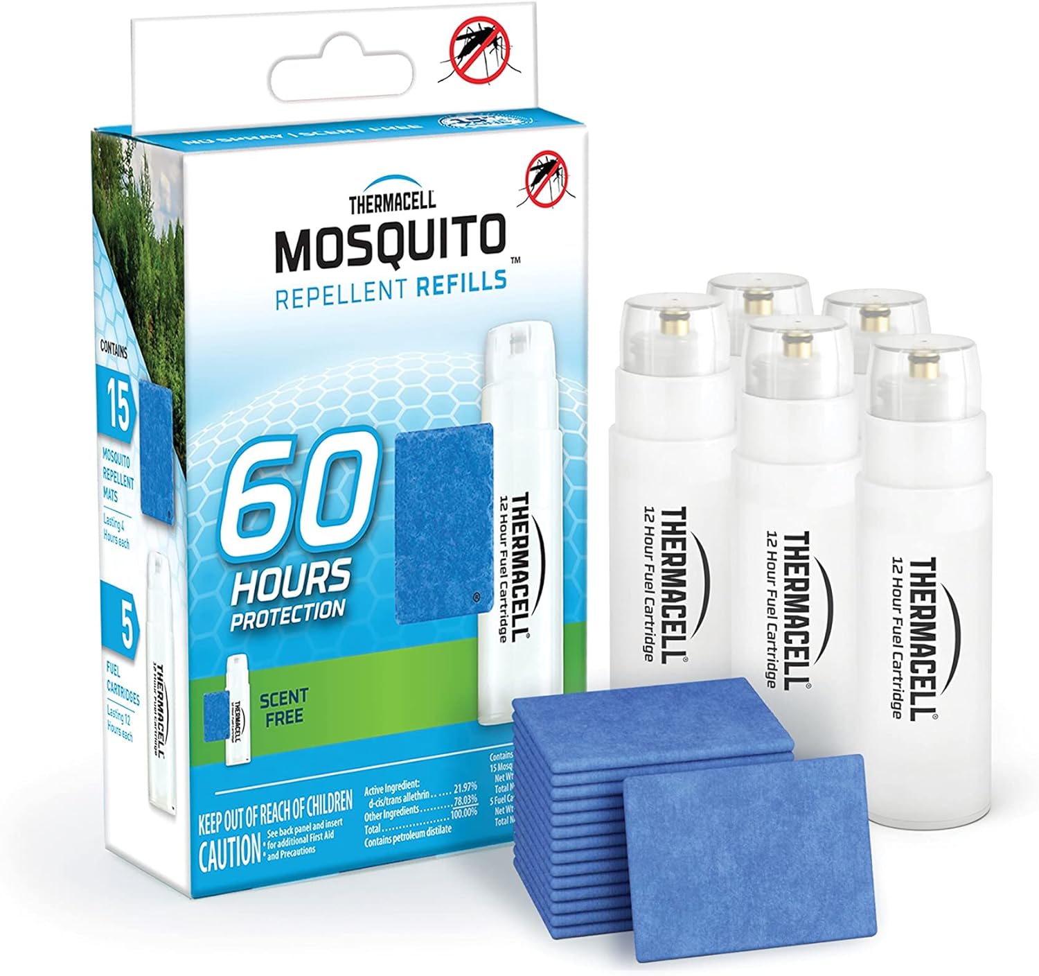 Thermacell Mosquito Repellent Refills w/ 5 Cartridges & 15 Mats $7.94 + Free Shipping w/ Prime or on $35+
