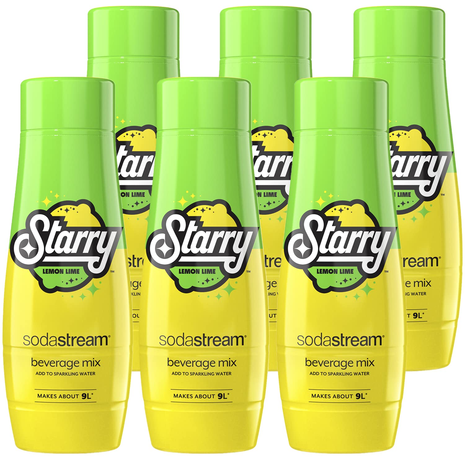 6-Pack 440ml SodaStream Beverage Mix (Starry) $9.97 w/ Subscribe & Save + Free S&H w/ Prime or $35+