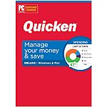1-Year Quicken Finance Subscription (PC/Mac Physical or Digital): Deluxe $31.20 or less w/ SD CB &amp; More + Free Store Pickup