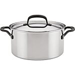 6-Quart KitchenAid 5-Ply Clad Polished Stainless Steel Stock Pot w/ Lid $60 + Free Shipping