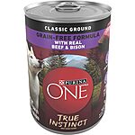 12-Pack 13oz Purina ONE True Instinct Wet Dog Food (Beef and Bison) $2.26 w/ S&amp;S + Free S&amp;H w/ Prime