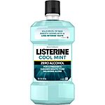 1-Liter Listerine Zero Alcohol Mouthwash (Cool Mint) $2.65 w/ S&amp;S + Free S&amp;H w/ Prime or $35+