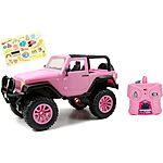 Jada Toys Girlmazing Jeep Wrangler Radio Control Vehicle (Pink) $10