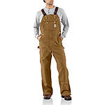 Carhartt Men's Loose Fit Firm Duck Bib Overall (Black or Brown) $54 + Free Shipping