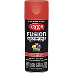 12-Oz Krylon Fusion All-In-One Spray Paint (Indoor/Outdoor, Various Colors) from $3.10