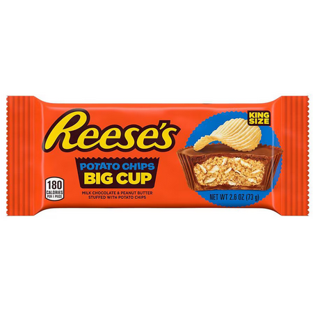 2.6-Oz Reese's Big Cup Milk Chocolate Peanut Butter w/ Potato Chips Candy $0.44 & More + Free Store Pickup on $10+ at Walgreens