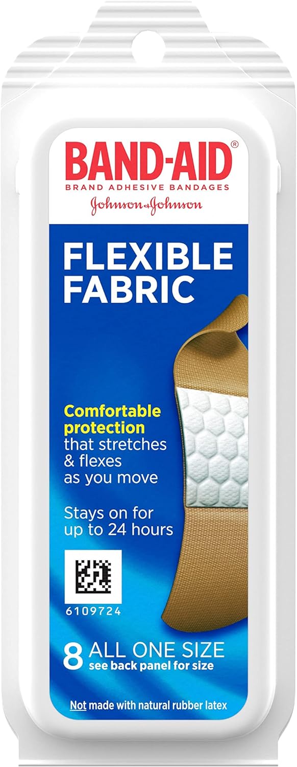 8-Count Band-Aid Brand Flexible Fabric Adhesive Bandages (All One Size) $0.50 w/ Subscribe & Save