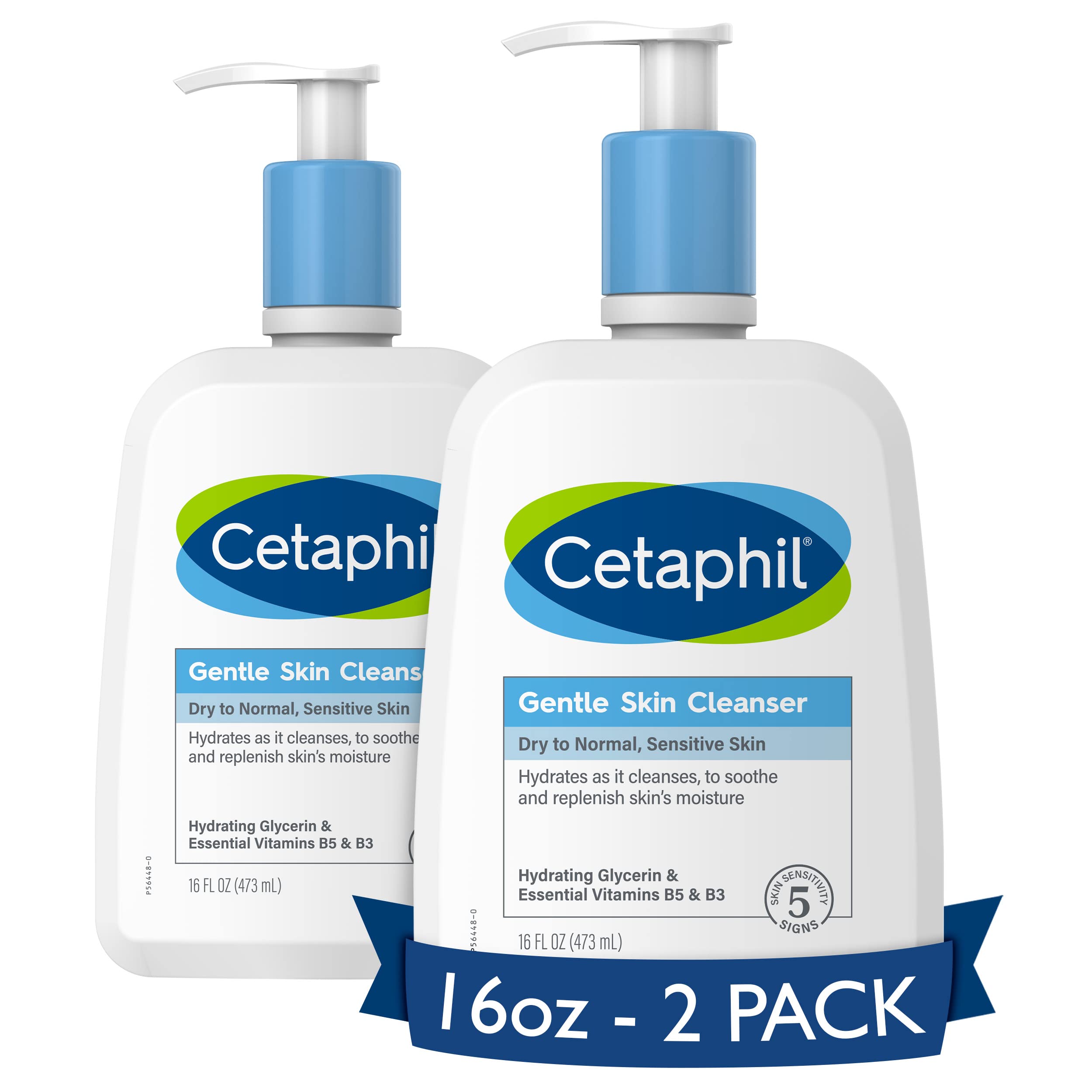 2-Pack 16-Oz Cetaphil Gentle Skin Cleanser (Dry to Normal, Sensitive Skin) $9.60 w/ Subscribe & Save