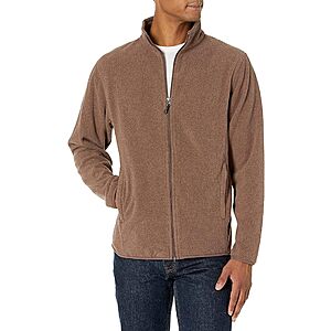 $8.90: Amazon Essentials Men's Full-Zip Fleece Jacket