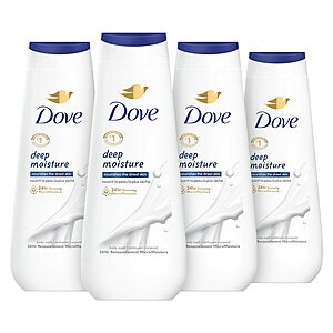 4-Count 20-Oz Dove Deep Moisture Body Wash $  11.69 w/ Subscribe & Save + Free S&H w/ Prime or $  35+