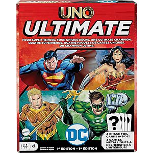 Mattel Games: UNO Ultimate DC Card Game $  4.49, Pictionary Sketch Squad Cooperative Party Game $  7.99 & More + Free S&H w/ Prime or $  35+